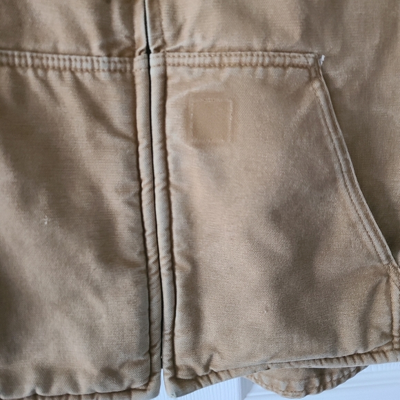 Carhartt Full Zip Sherpa Lined Canvas Vest - Picture 6 of 7